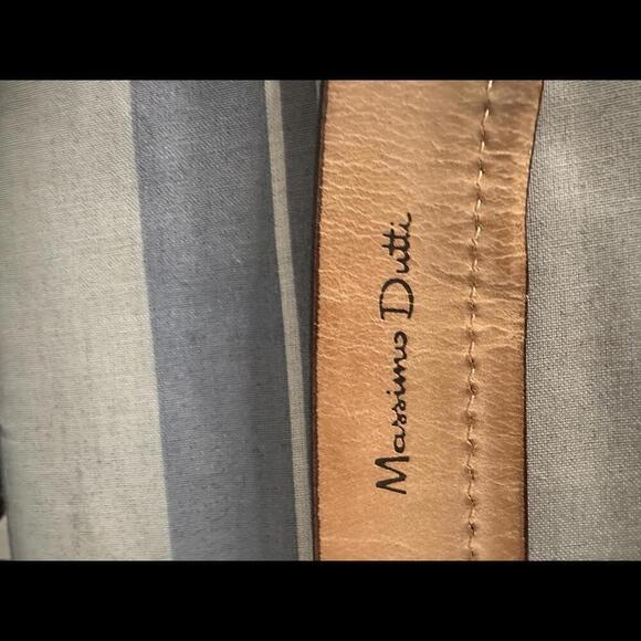 Massimo Dutti two-tone leather and suede belt Size 38 - Picture 4 of 6